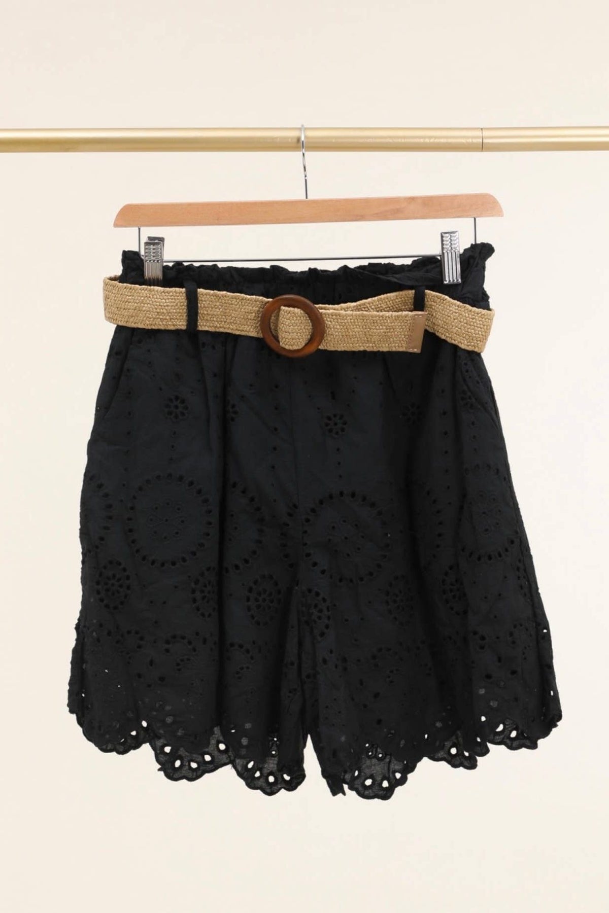 100% cotton Eyelet Escape Cotton Shorts - Desert Sunday
