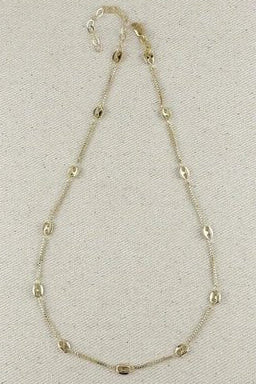 Ashley Box Chain Necklace 18K - Desert Sunday