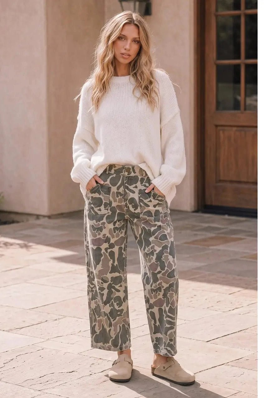 Blending In Camo Cargo Pants - Desert Sunday