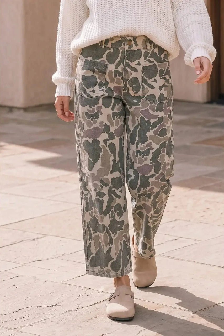 Blending In Camo Cargo Pants - Desert Sunday