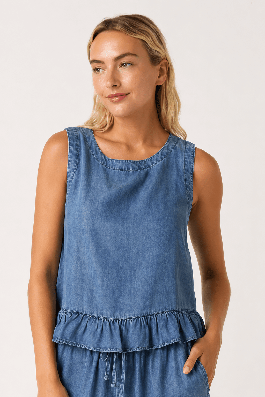 Blue Horizon Top - Desert Sunday