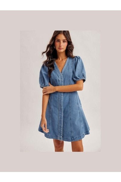 Blue Sky Denim Dress - Desert Sunday