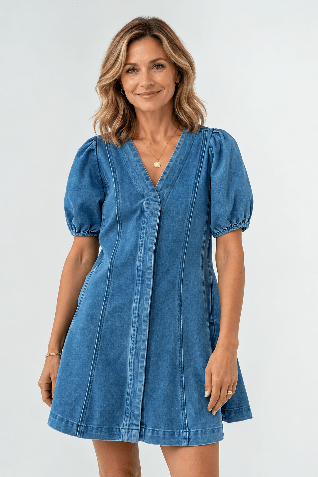 Blue Sky Denim Dress - Desert Sunday