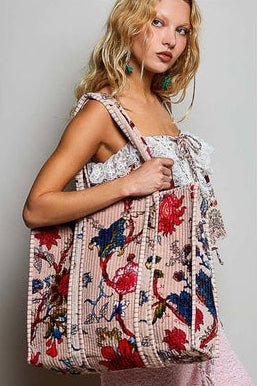 Blush Floral Tote Bag - Desert Sunday