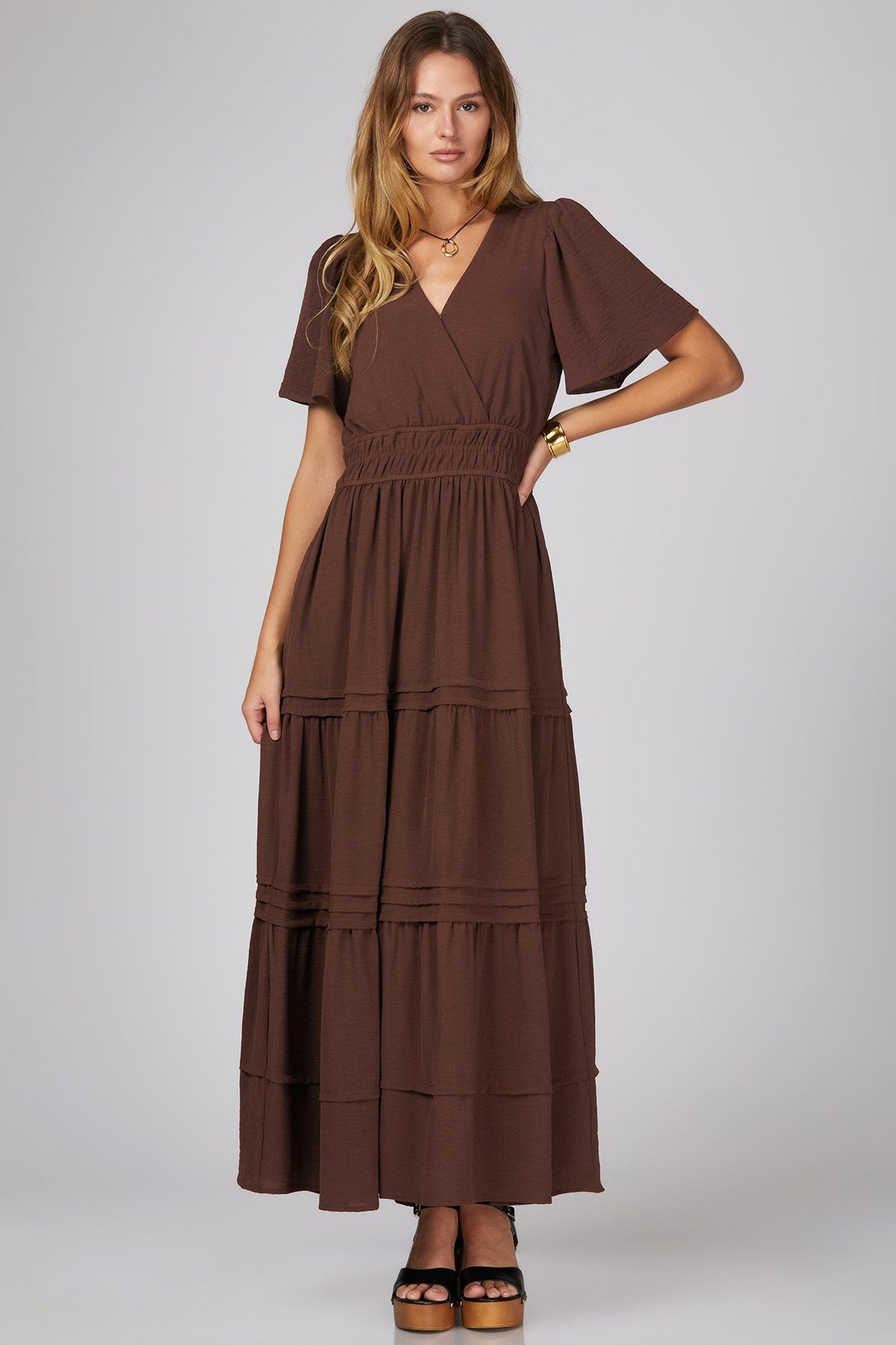 Cocoa After Dark Maxi Dress - Desert Sunday