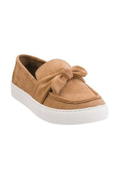 Desert Knot Slip Ons in Camel - Desert Sunday