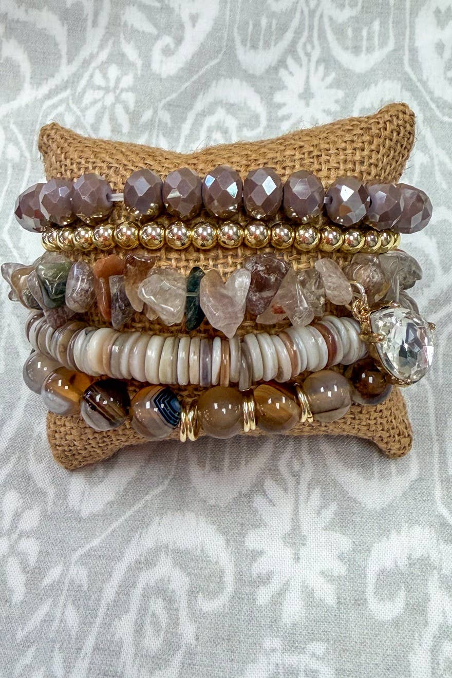 Firenza Bracelet Set- Brown Sugar - Desert Sunday