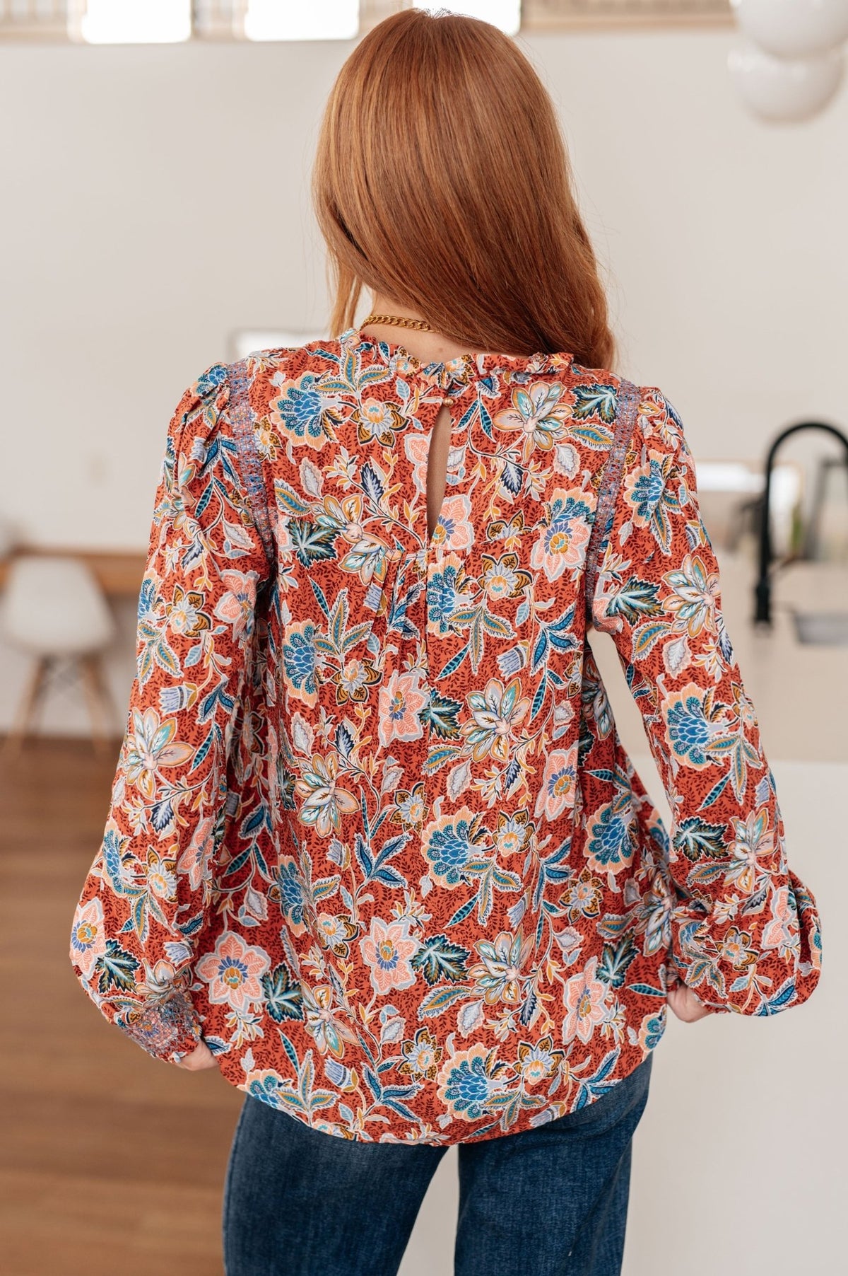 Floral Delight Blouse - Desert Sunday