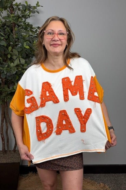 Game Day Glam Star Studded Graphic Tee - Desert Sunday