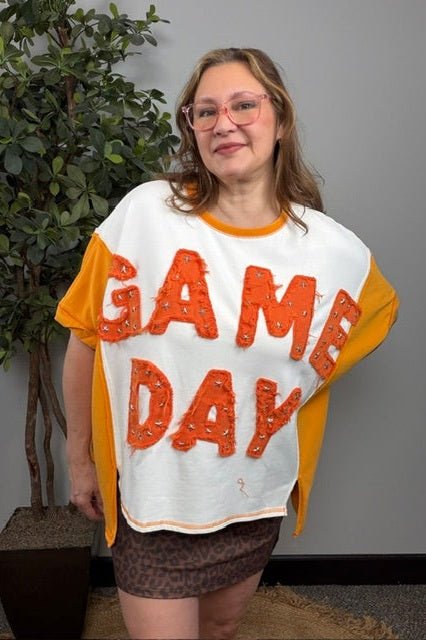 Game Day Glam Star Studded Graphic Tee - Desert Sunday