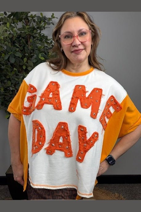 Game Day Glam Star Studded Graphic Tee - Desert Sunday