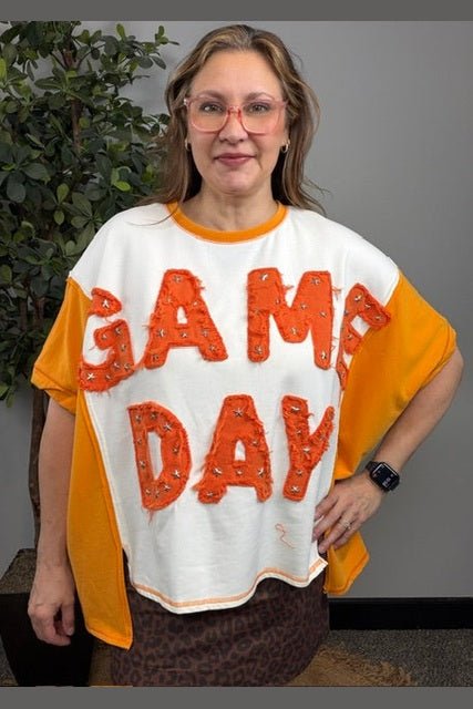Game Day Glam Star Studded Graphic Tee - Desert Sunday