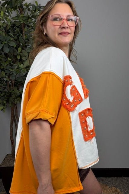 Game Day Glam Star Studded Graphic Tee - Desert Sunday