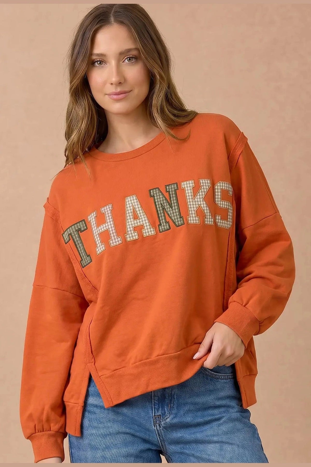 Give Thanks in Style Pullover - Desert Sunday