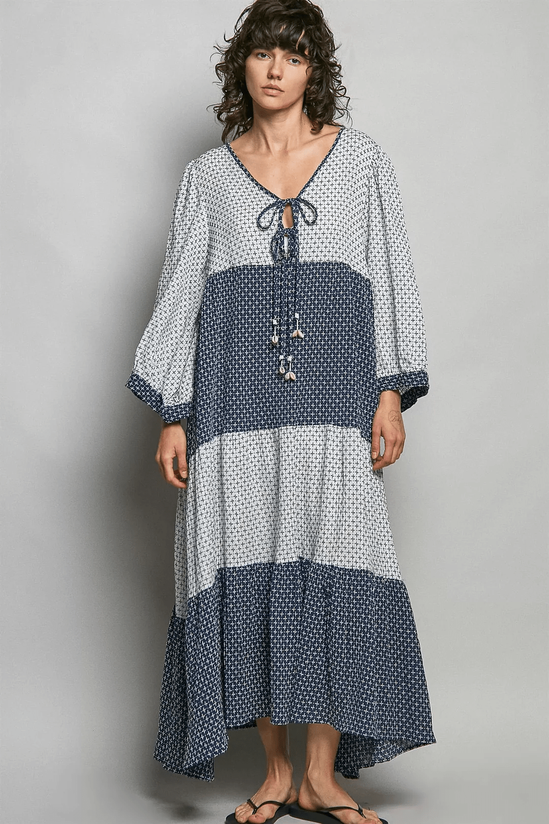 Indigo Breeze Maxi Dress - Desert Sunday