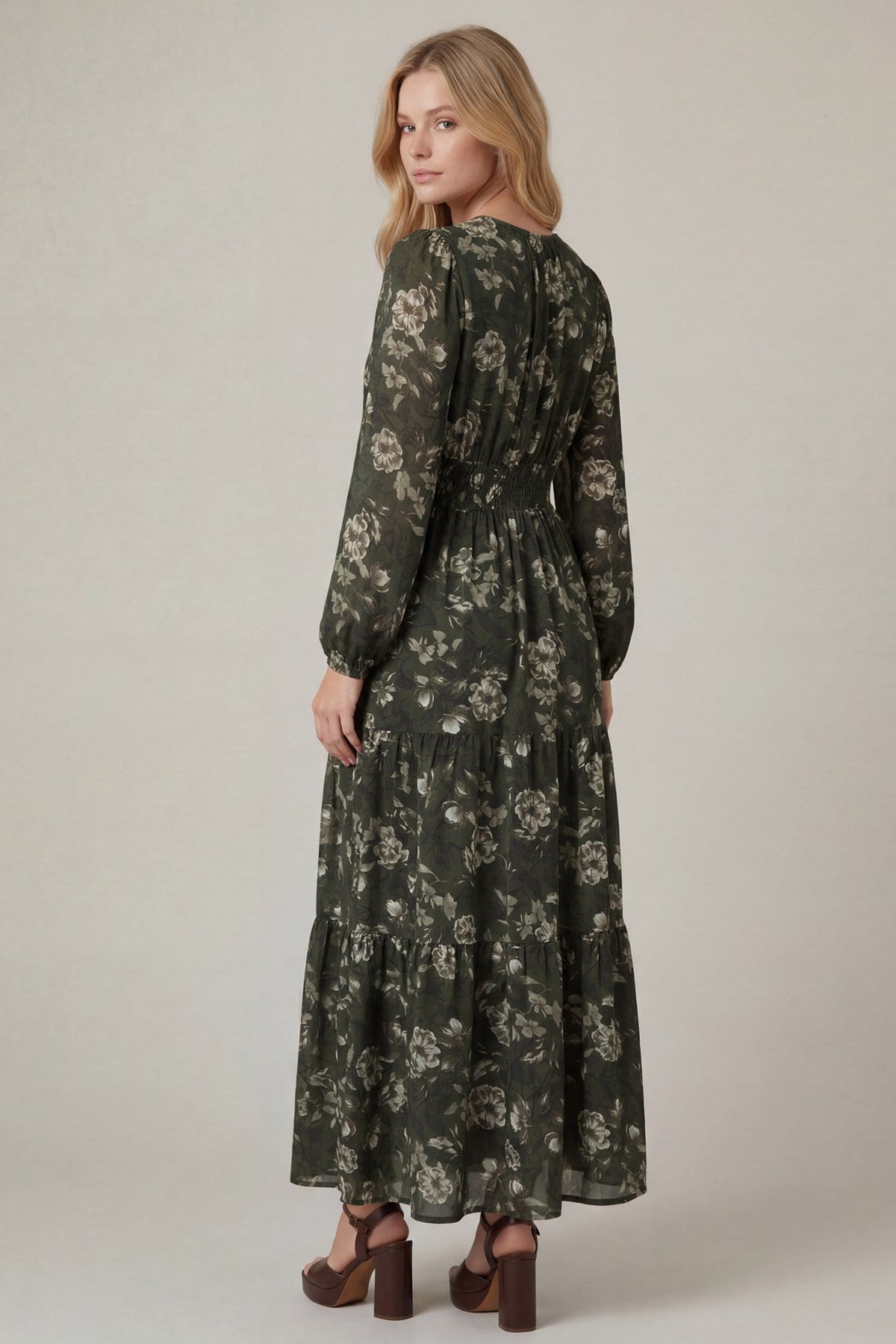 Meadow & Moss Floral Maxi Dress - Desert Sunday
