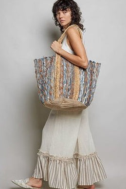 Multi Stripe Tote Bag - Desert Sunday