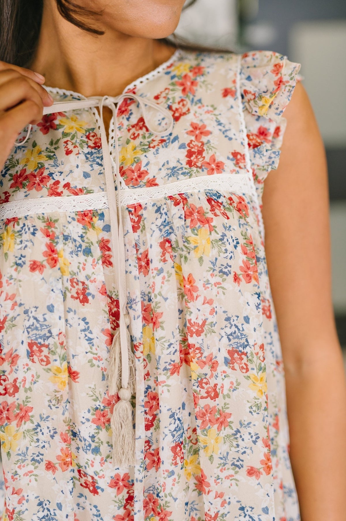 Precisely Me Smock Midi Dress - Desert Sunday