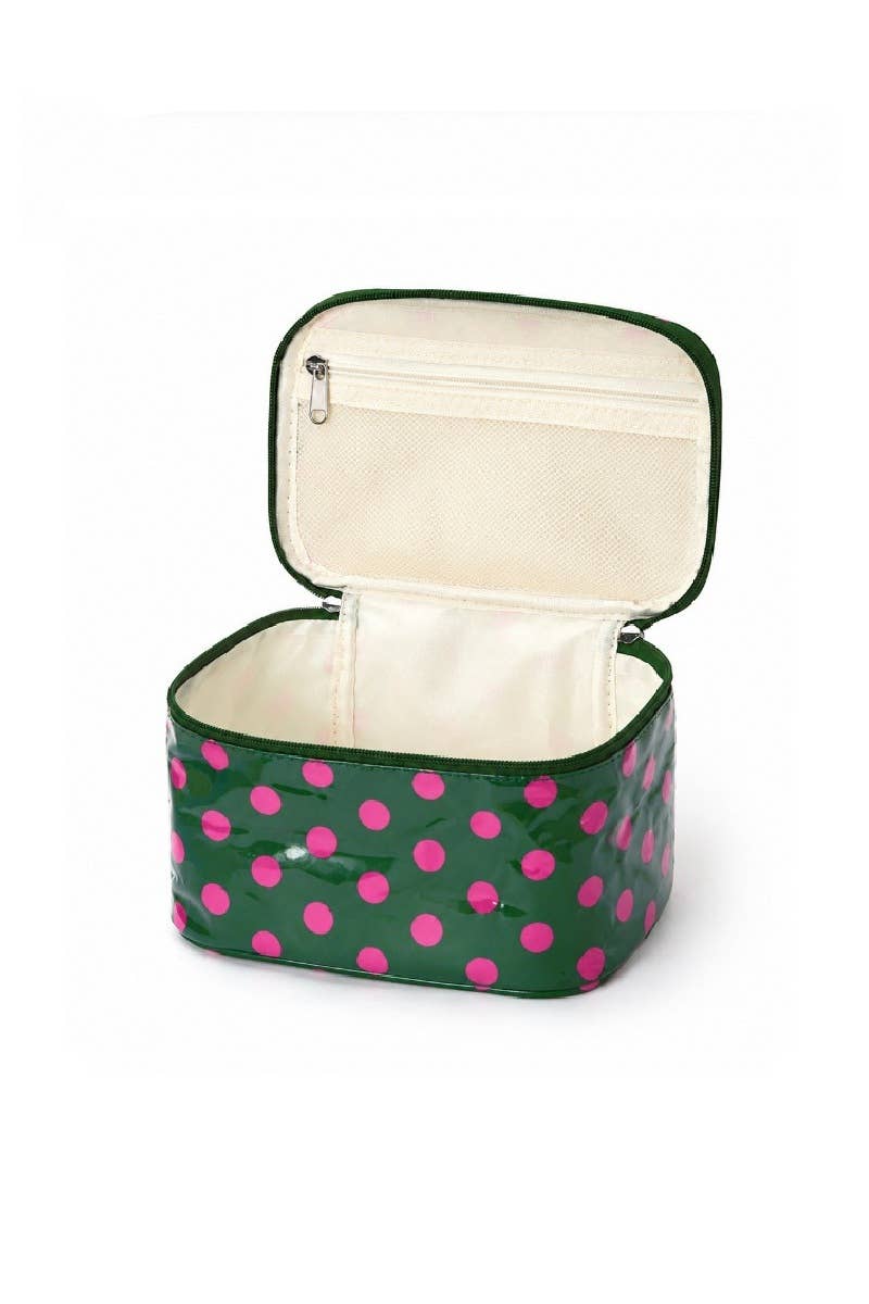 Pretty in Polka Dots Cosmetic Bag - Desert Sunday