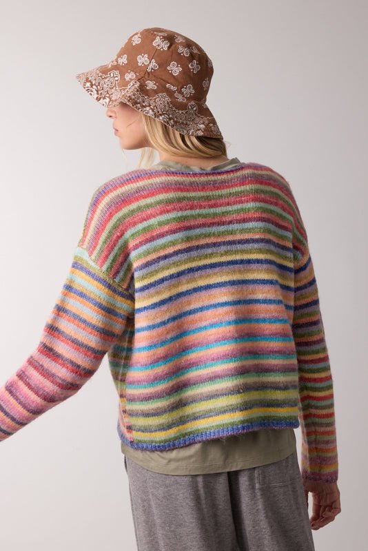 Somewhere Over the Rainbow Knit Sweater - Desert Sunday