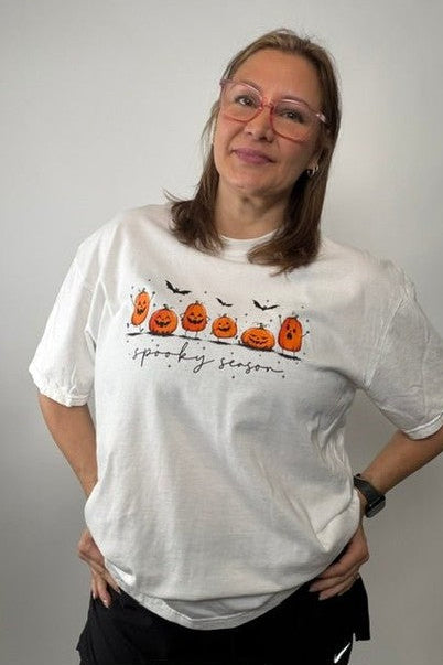 Spooky Season Pumpkin Graphic Tee - Desert Sunday