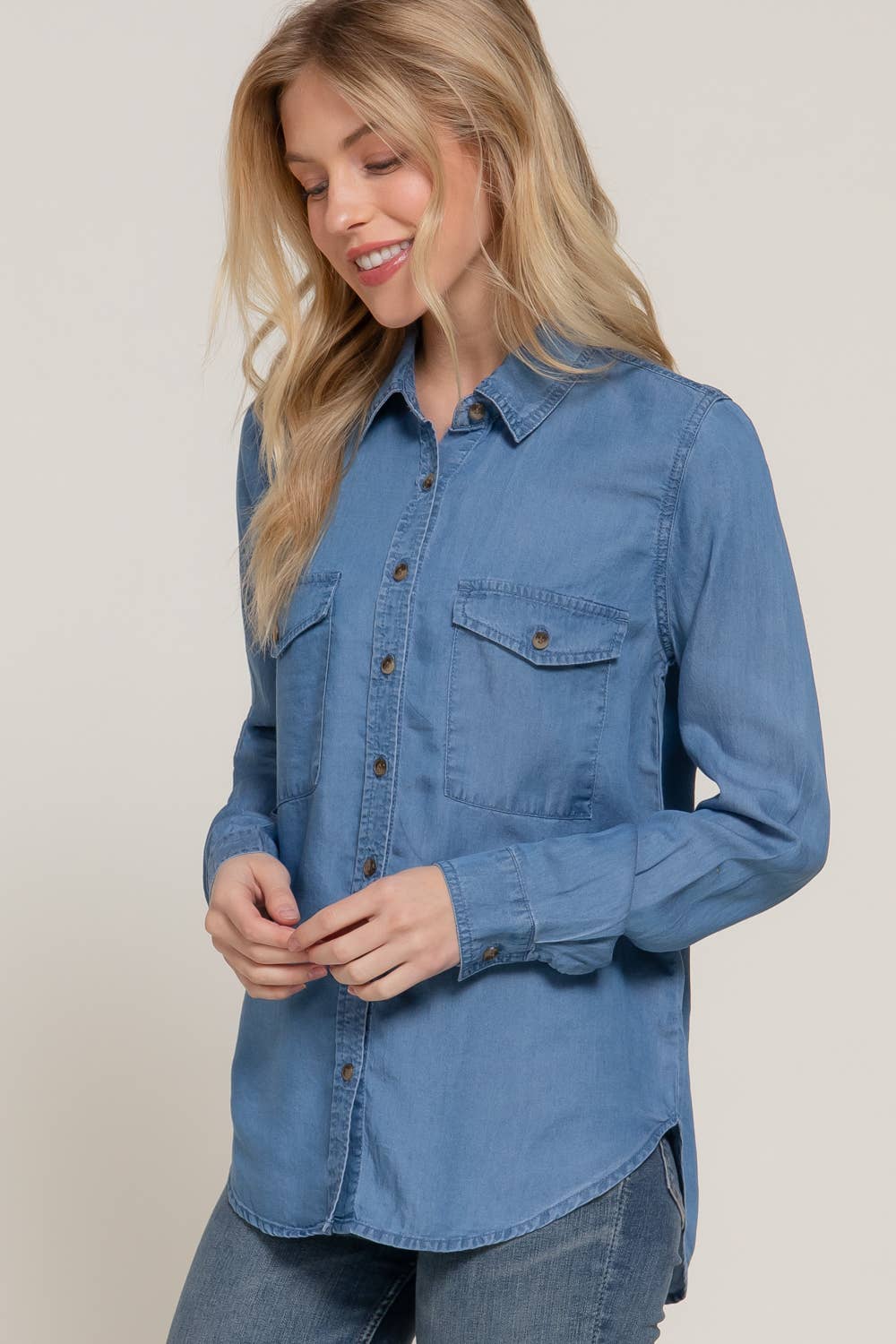 Tencel Button-Down Shirt - Desert Sunday