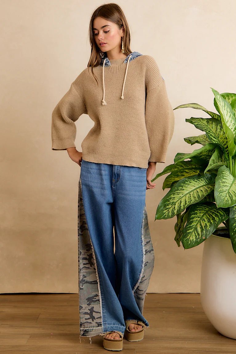 Trailblazer Camo Wide Leg Jeans - Desert Sunday