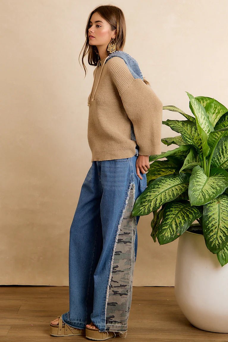 Trailblazer Camo Wide Leg Jeans - Desert Sunday