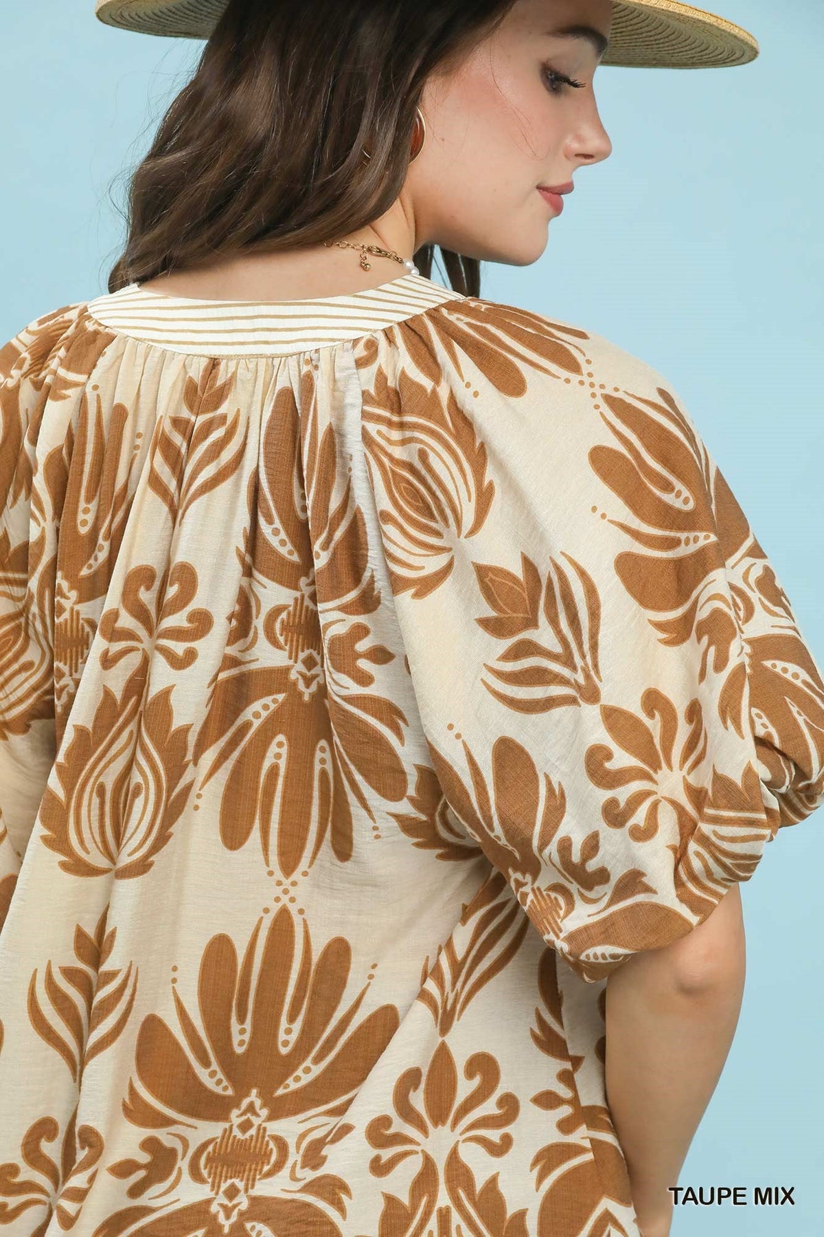 Umgee Desert Palms Cotton Blouse - Desert Sunday