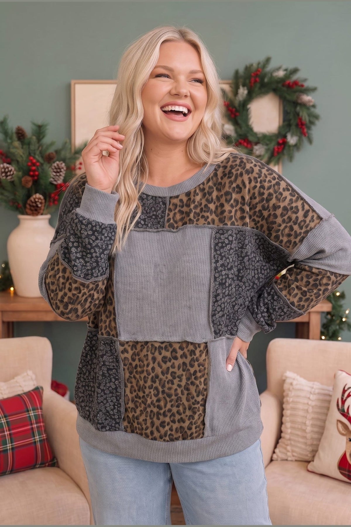 Wild at Heart Patchwork Pullover - Desert Sunday