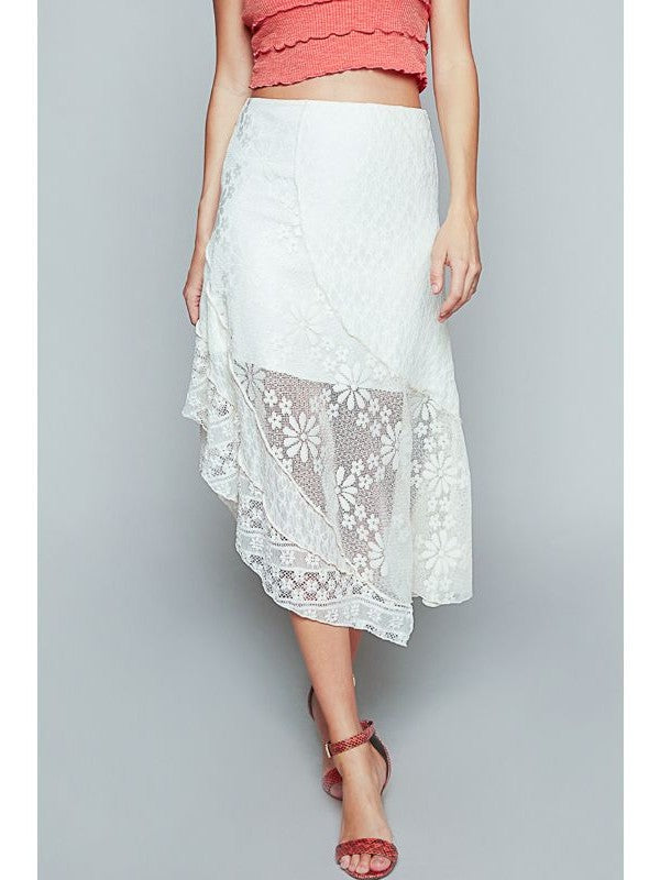 Lily White Midi Skirt