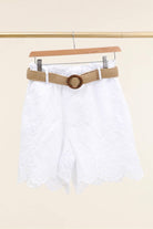 100% Cotton Eyelet Escape Cotton Shorts - Desert Sunday