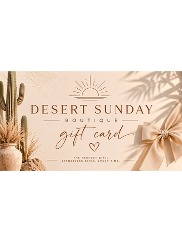 Desert Sunday Gift Card