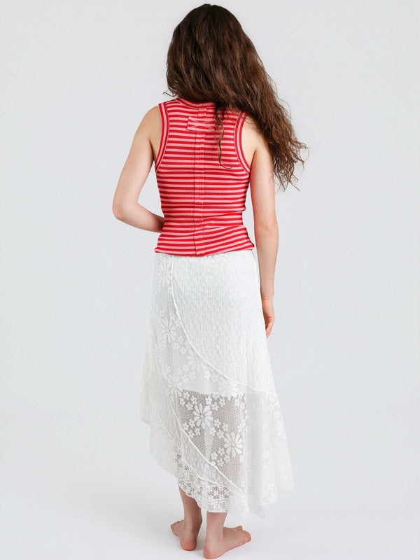 Lily White Midi Skirt