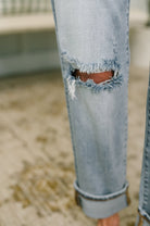 Alex Mid Rise Boyfriend Jean with Bandana Loop - Desert Sunday