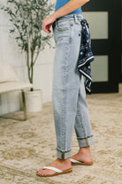 Alex Mid Rise Boyfriend Jean with Bandana Loop - Desert Sunday