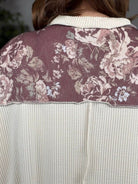 Antique Bouquet Sweatshirt in Mocha - Desert Sunday