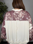 Antique Bouquet Sweatshirt in Mocha - Desert Sunday