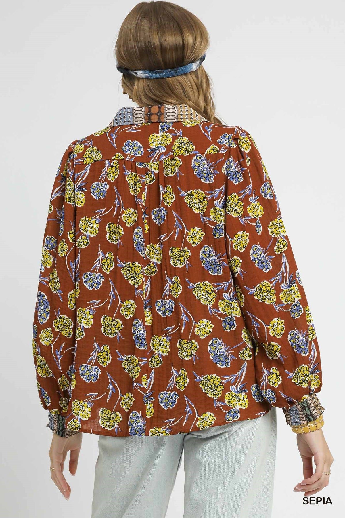 Autumn Mosaic Blouse - Desert Sunday