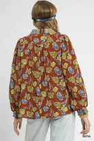 Autumn Mosaic Blouse - Desert Sunday