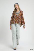 Autumn Mosaic Blouse - Desert Sunday