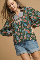 Autumn Mosaic Blouse - Desert Sunday