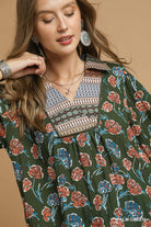 Autumn Mosaic Blouse - Desert Sunday