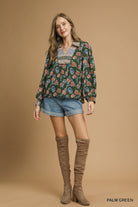 Autumn Mosaic Blouse - Desert Sunday