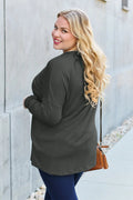 Basic Bae Full Size Round Neck Dropped Shoulder T-Shirt - Desert Sunday