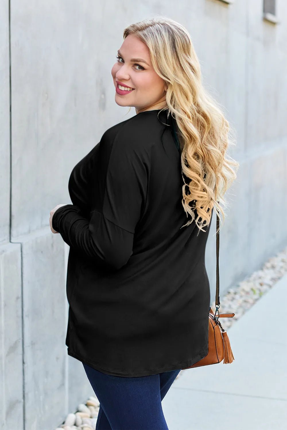 Basic Bae Full Size Round Neck Dropped Shoulder T-Shirt - Desert Sunday