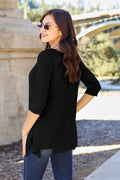 Basic Bae Full Size Round Neck Pocketed T-Shirt - Desert Sunday