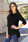 Basic Bae Full Size Round Neck Pocketed T-Shirt - Desert Sunday