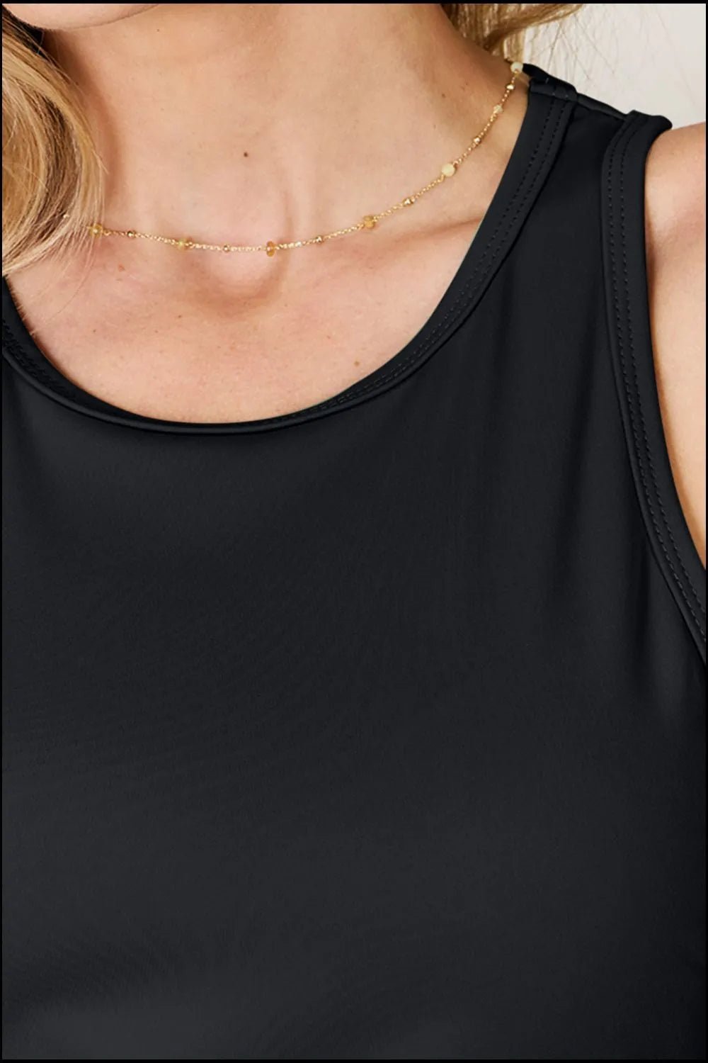 Basic Bae Full Size Round Neck Racerback Tank - Desert Sunday