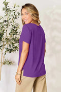 Basic Bae Full Size Round Neck Short Sleeve T-Shirt - Desert Sunday